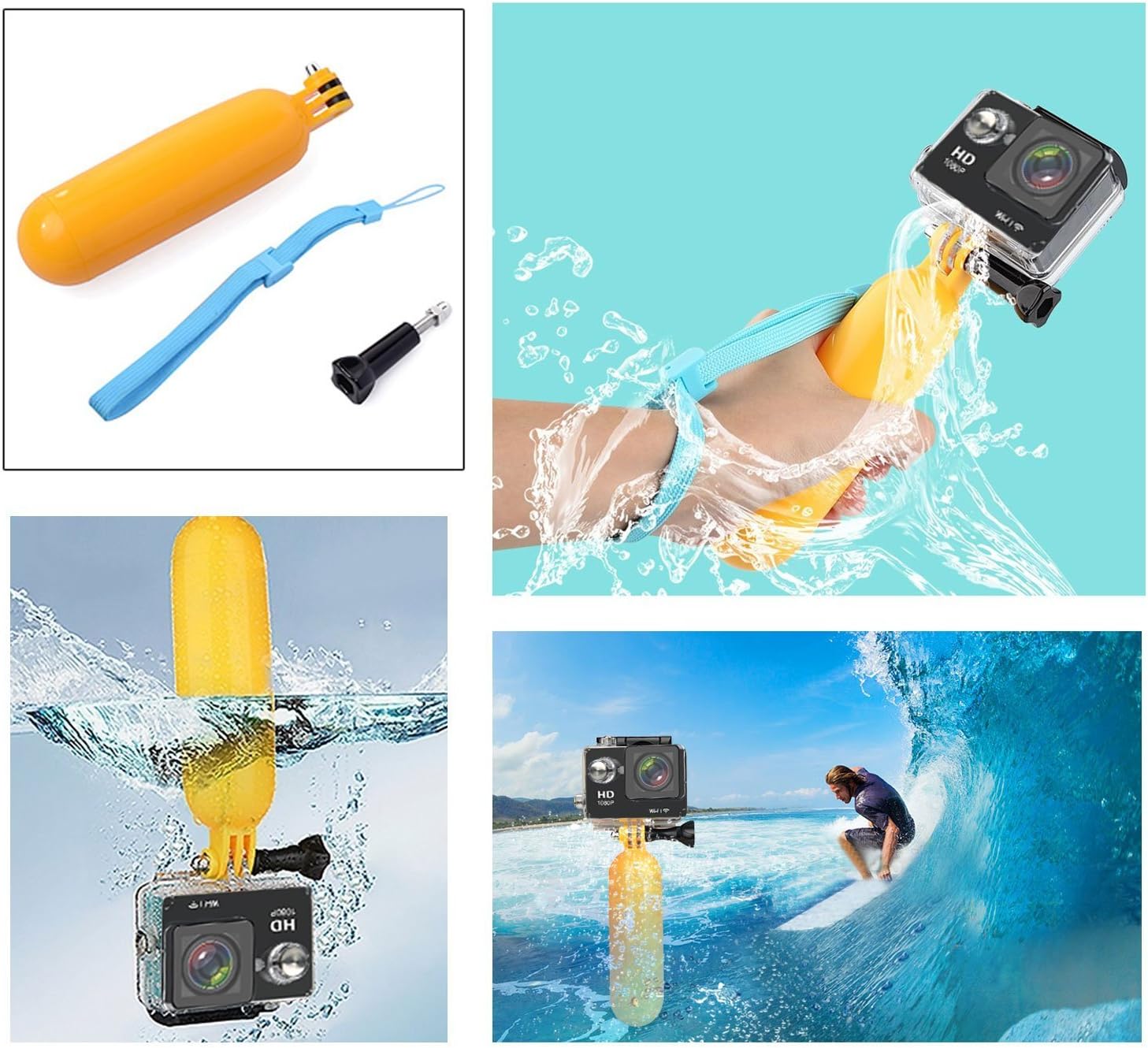 AKASO EK7000 4K30FPS 20MP WiFi Action Camera and 7 in 1 Action Camera Accessories Kit Bundle - Image 7