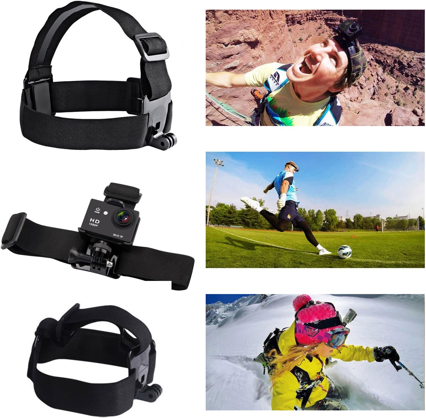 AKASO EK7000 4K30FPS 20MP WiFi Action Camera and 7 in 1 Action Camera Accessories Kit Bundle - Image 8